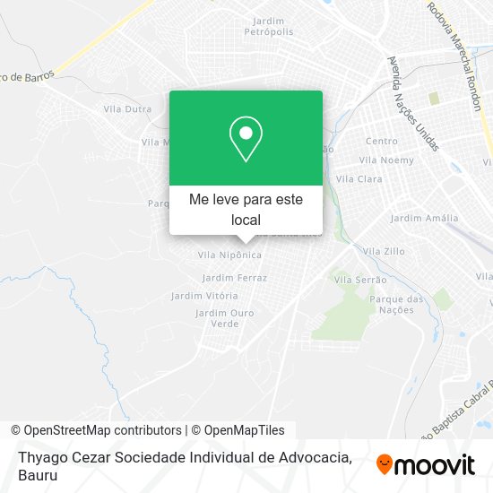 Thyago Cezar Sociedade Individual de Advocacia mapa