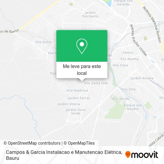 Campos & Garcia Instalacao e Manutencao Elétrica mapa