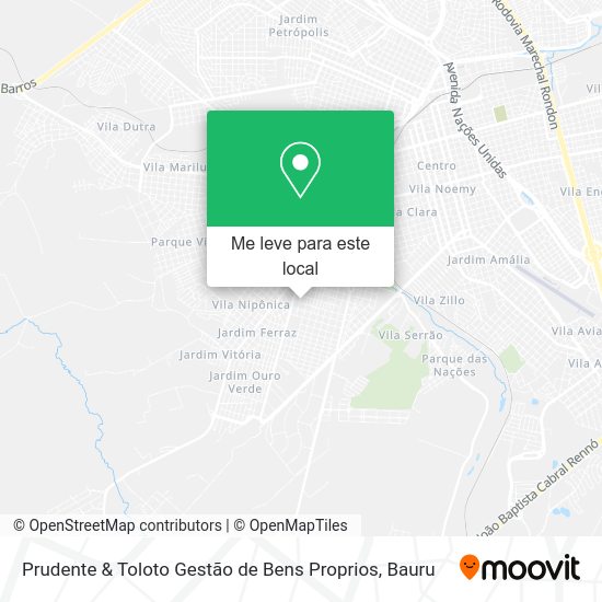 Prudente & Toloto Gestão de Bens Proprios mapa