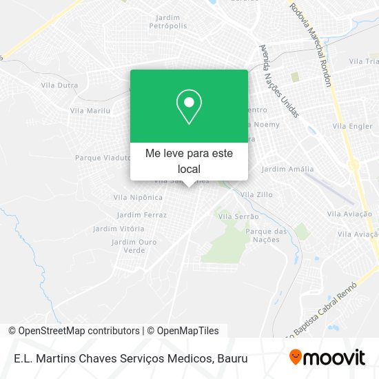 E.L. Martins Chaves Serviços Medicos mapa