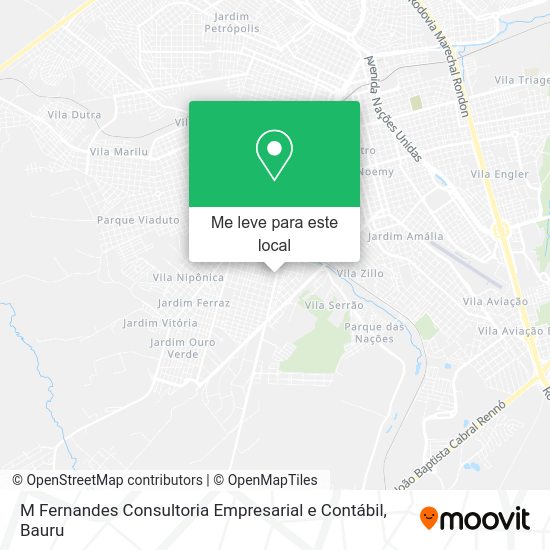 M Fernandes Consultoria Empresarial e Contábil mapa