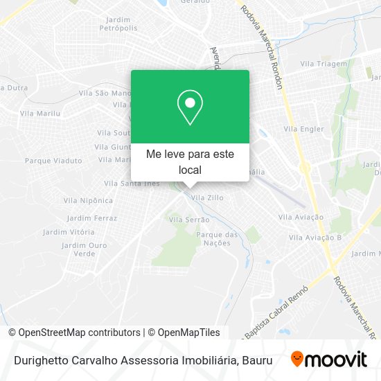 Durighetto Carvalho Assessoria Imobiliária mapa