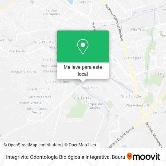 Integrivita Odontologia Biológica e Integrativa mapa