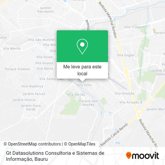 Gt Datasolutions Consultoria e Sistemas de Informação mapa