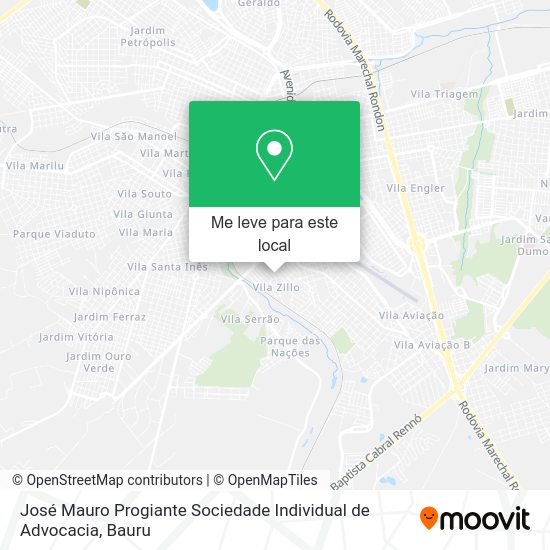 José Mauro Progiante Sociedade Individual de Advocacia mapa