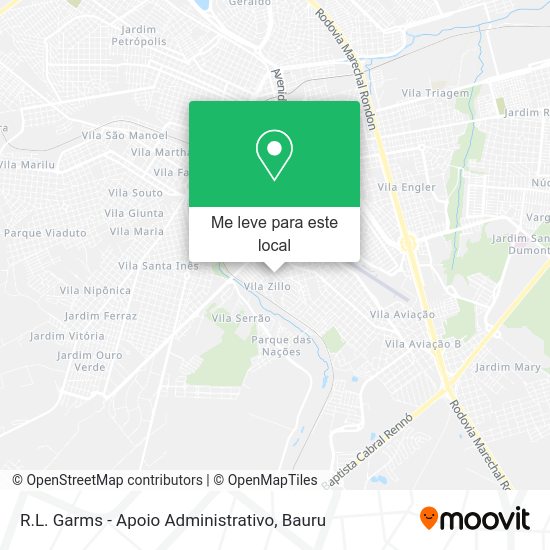 R.L. Garms - Apoio Administrativo mapa