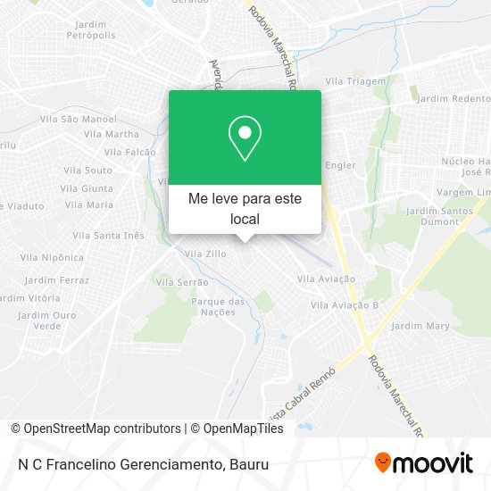 N C Francelino Gerenciamento mapa