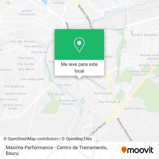 Máxima Performance - Centro de Treinamento mapa