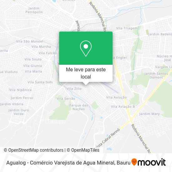 Agualog - Comércio Varejista de Agua Mineral mapa