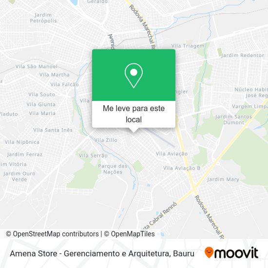 Amena Store - Gerenciamento e Arquitetura mapa