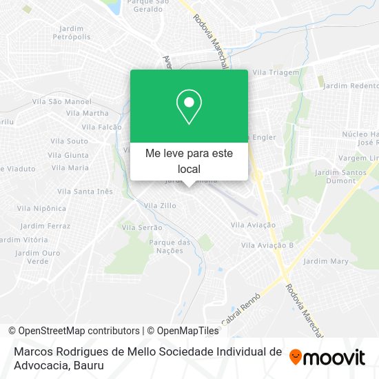 Marcos Rodrigues de Mello Sociedade Individual de Advocacia mapa