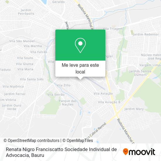 Renata Nigro Franciscatto Sociedade Individual de Advocacia mapa