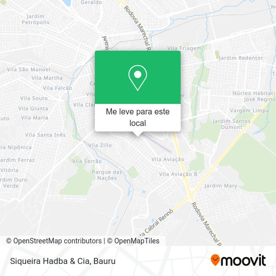 Siqueira Hadba & Cia mapa