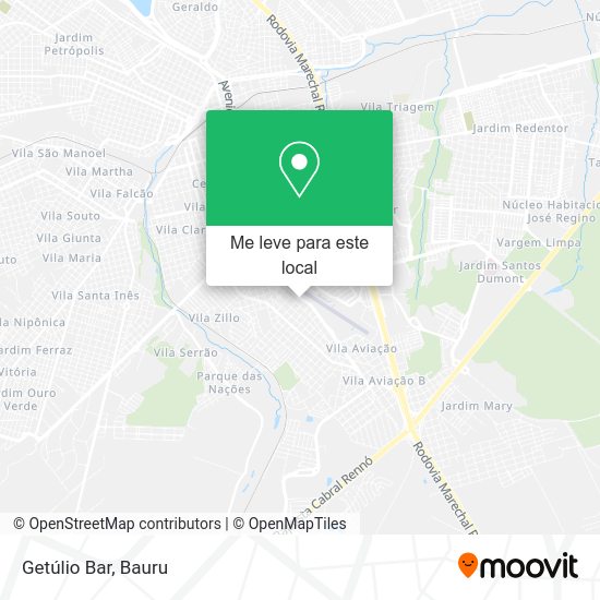 Getúlio Bar mapa