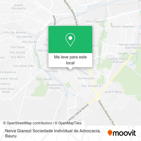 Neiva Gianezi Sociedade Individual de Advocacia mapa