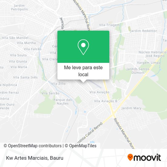 Kw Artes Marciais mapa