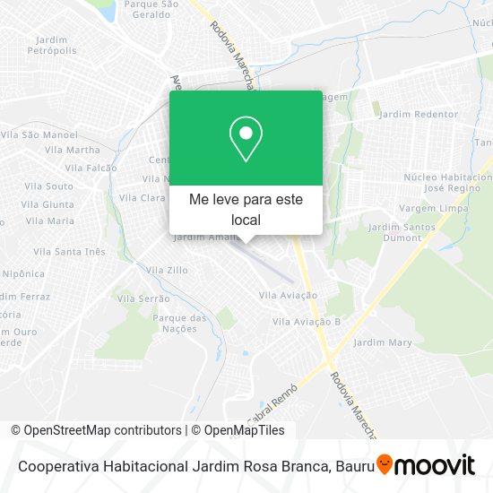 Cooperativa Habitacional Jardim Rosa Branca mapa