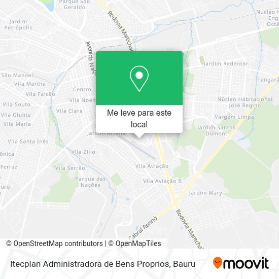 Itecplan Administradora de Bens Proprios mapa