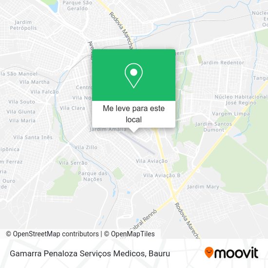 Gamarra Penaloza Serviços Medicos mapa