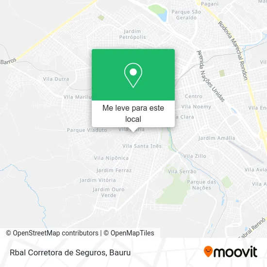 Rbal Corretora de Seguros mapa