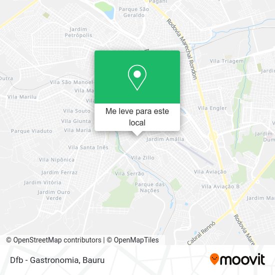 Dfb - Gastronomia mapa