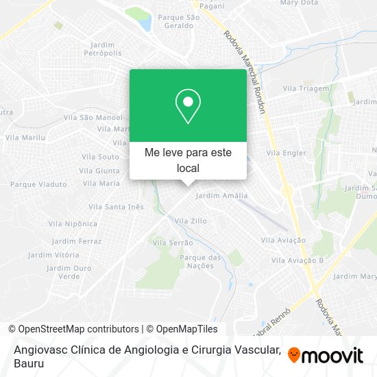 Angiovasc Clínica de Angiologia e Cirurgia Vascular mapa