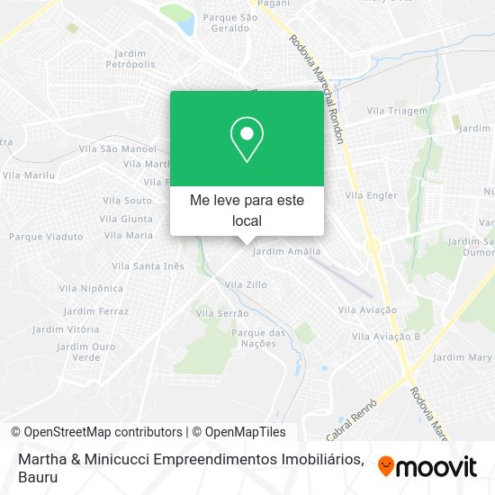 Martha & Minicucci Empreendimentos Imobiliários mapa