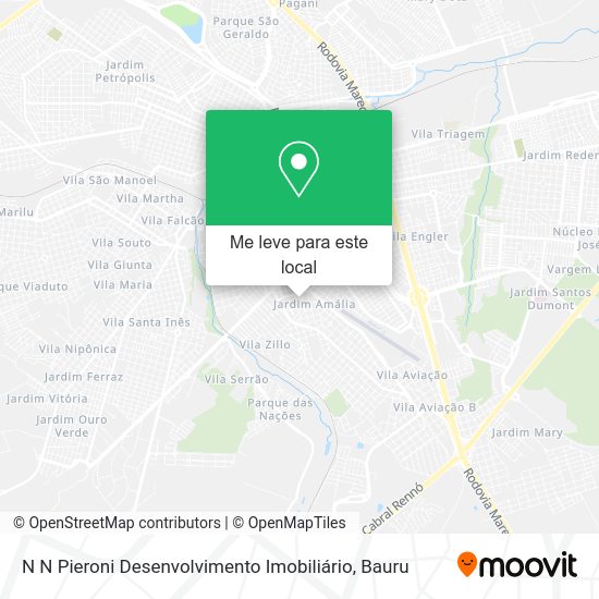 N N Pieroni Desenvolvimento Imobiliário mapa