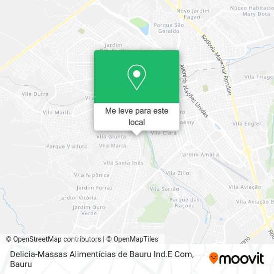 Delicia-Massas Alimentícias de Bauru Ind.E Com mapa