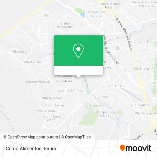 Cemo Alimentos mapa