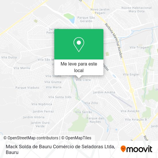 Mack Solda de Bauru Comércio de Seladoras Ltda mapa