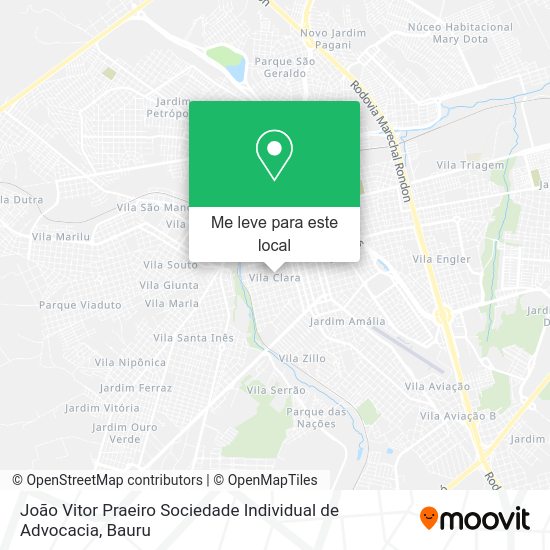 João Vitor Praeiro Sociedade Individual de Advocacia mapa