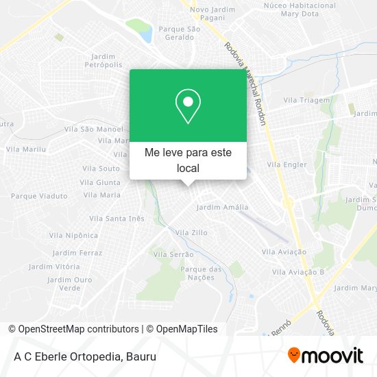 A C Eberle Ortopedia mapa