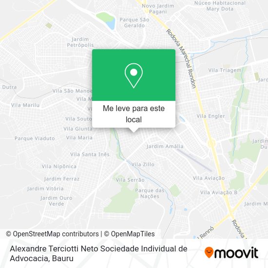 Alexandre Terciotti Neto Sociedade Individual de Advocacia mapa
