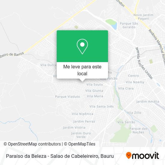 Paraíso da Beleza - Salao de Cabeleireiro mapa