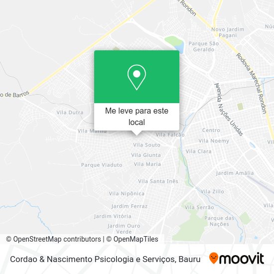 Cordao & Nascimento Psicologia e Serviços mapa