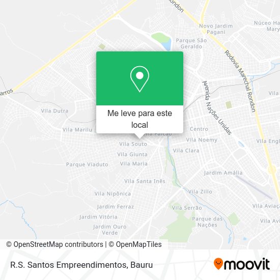 R.S. Santos Empreendimentos mapa