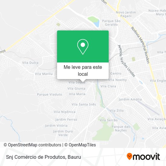 Snj Comércio de Produtos mapa
