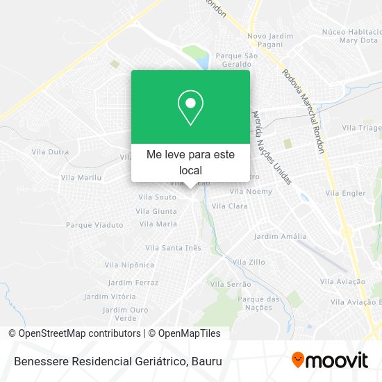 Benessere Residencial Geriátrico mapa