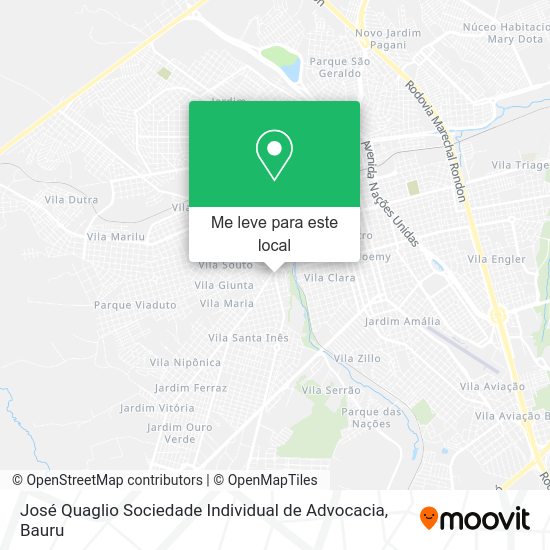 José Quaglio Sociedade Individual de Advocacia mapa