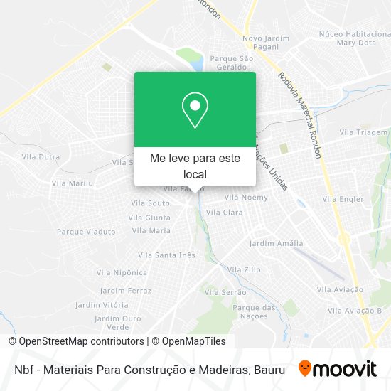 Nbf - Materiais Para Construção e Madeiras mapa