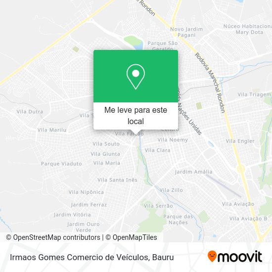 Irmaos Gomes Comercio de Veículos mapa
