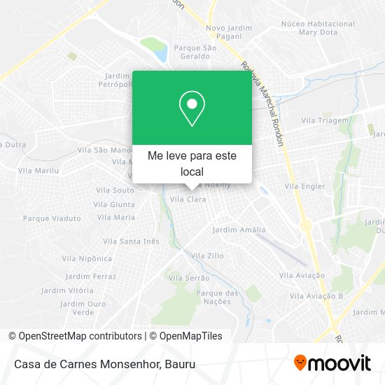 Casa de Carnes Monsenhor mapa