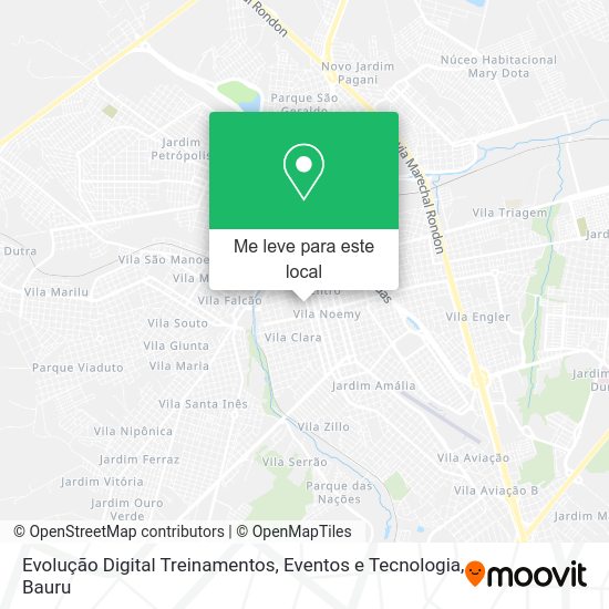 Evolução Digital Treinamentos, Eventos e Tecnologia mapa