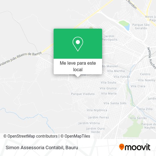 Simon Assessoria Contábil mapa