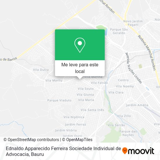 Ednaldo Apparecido Ferreira Sociedade Individual de Advocacia mapa
