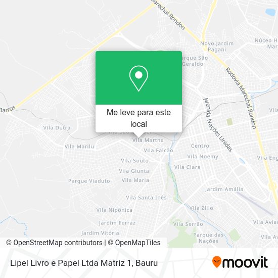 Lipel Livro e Papel Ltda Matriz 1 mapa