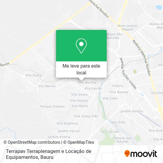 Terrapav Terraplenagem e Locação de Equipamentos mapa