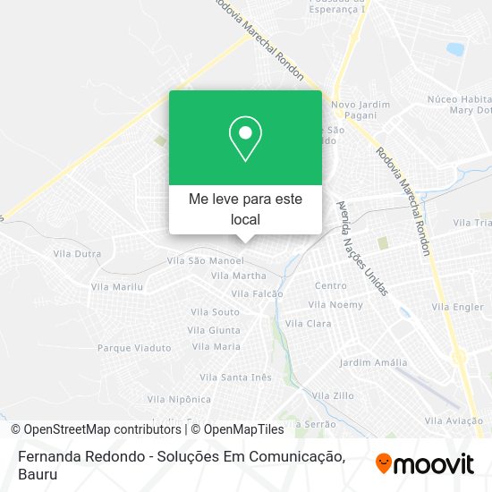 Fernanda Redondo - Soluções Em Comunicação mapa