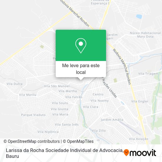Larissa da Rocha Sociedade Individual de Advocacia mapa